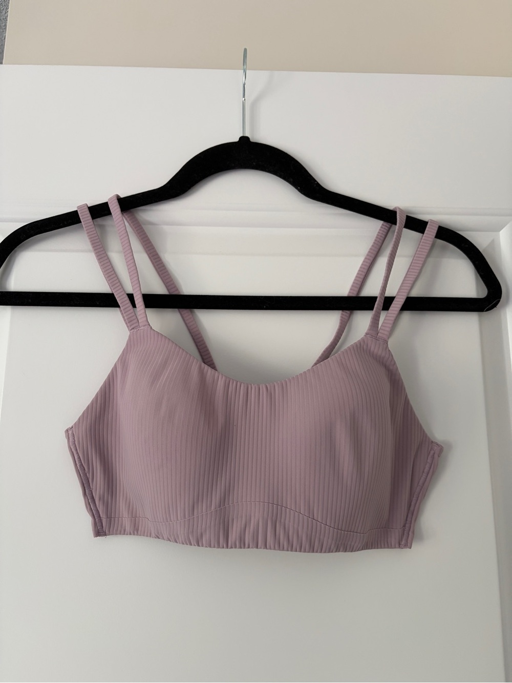 lululemon athletica Like a Cloud Ribbed Double-Strap Bralette in Mauve